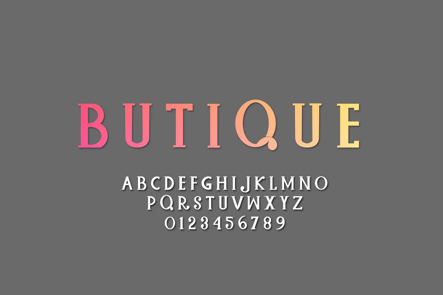 Baques Handtam Font sample
