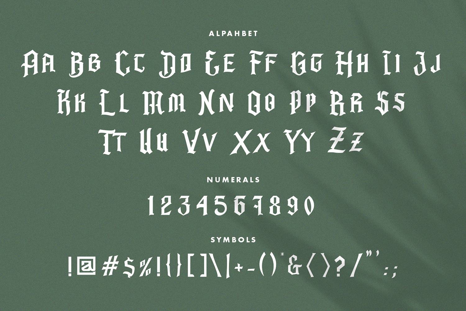 Barbatos Font sample