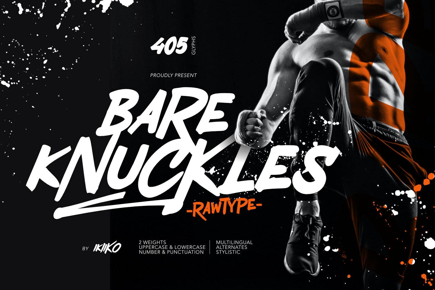 Bare Knuckles Font sample