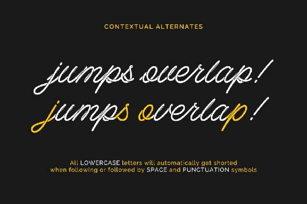 Barista Script Font sample
