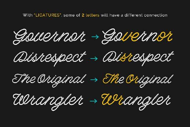 Barista Script Font sample