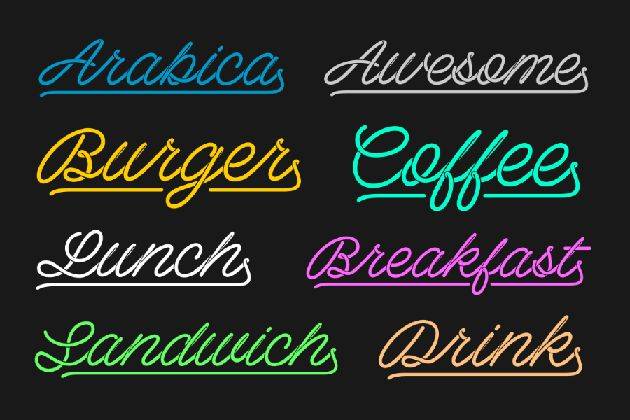 Barista Script Font sample