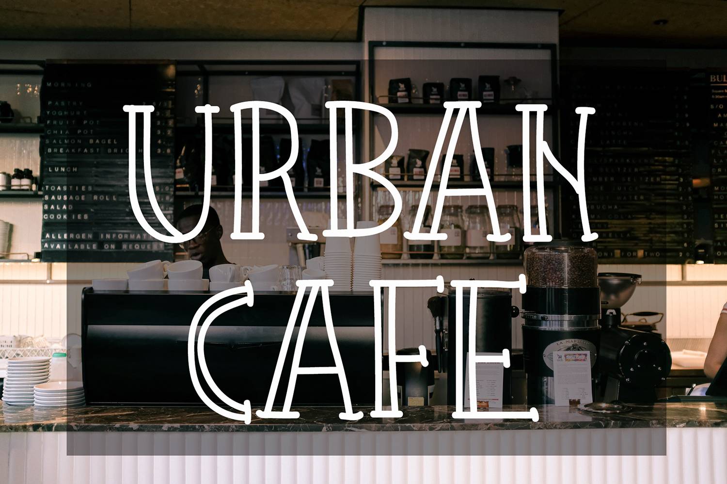 Barista Urban Coffee Font sample