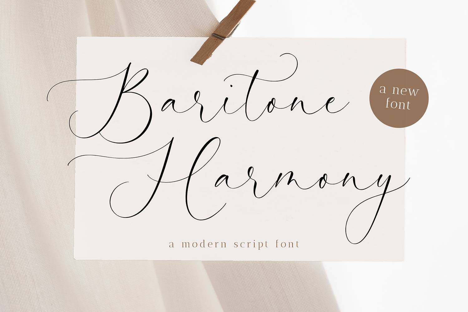 Baritone Harmony Font sample
