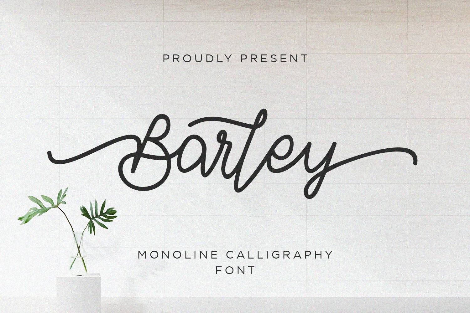 Barley Font sample