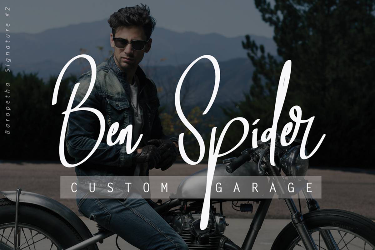 Baropetha Font sample