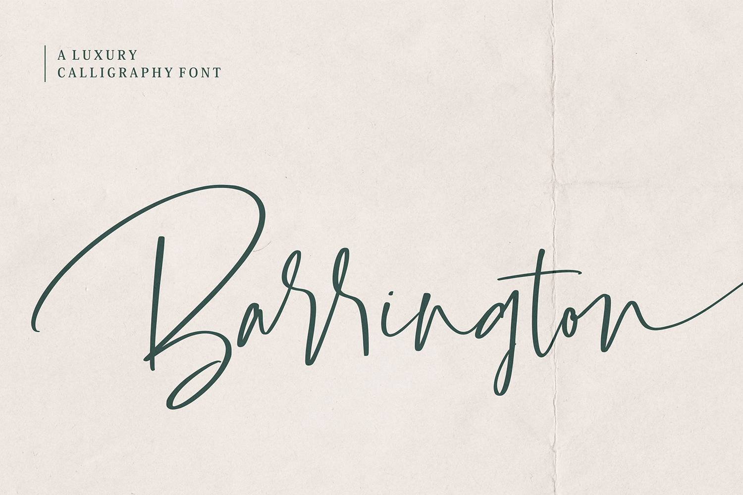 Barrington Font sample