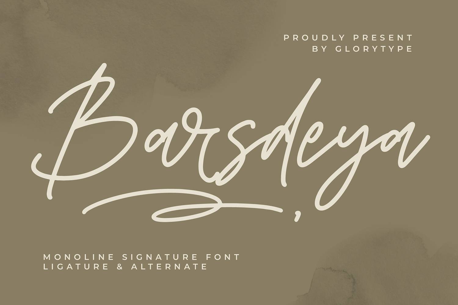 Barsdeya Font sample