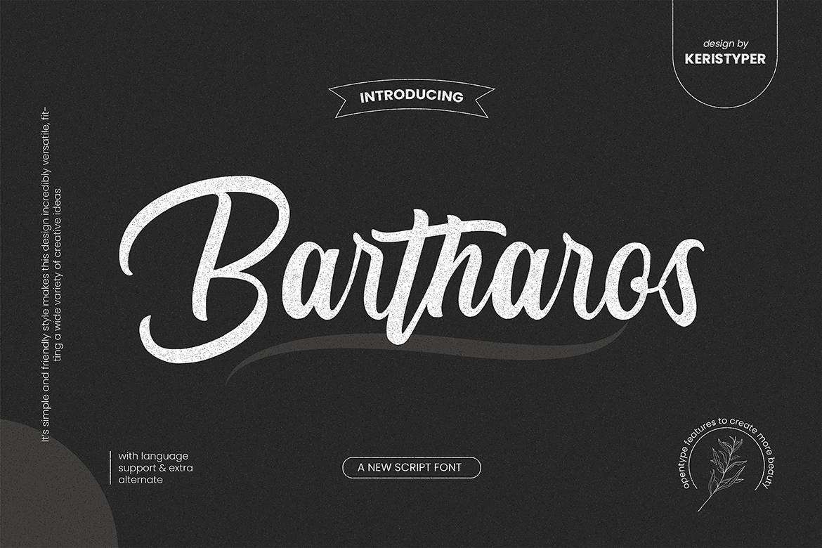 Bartharos Font sample