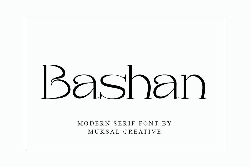 Bashan Font sample