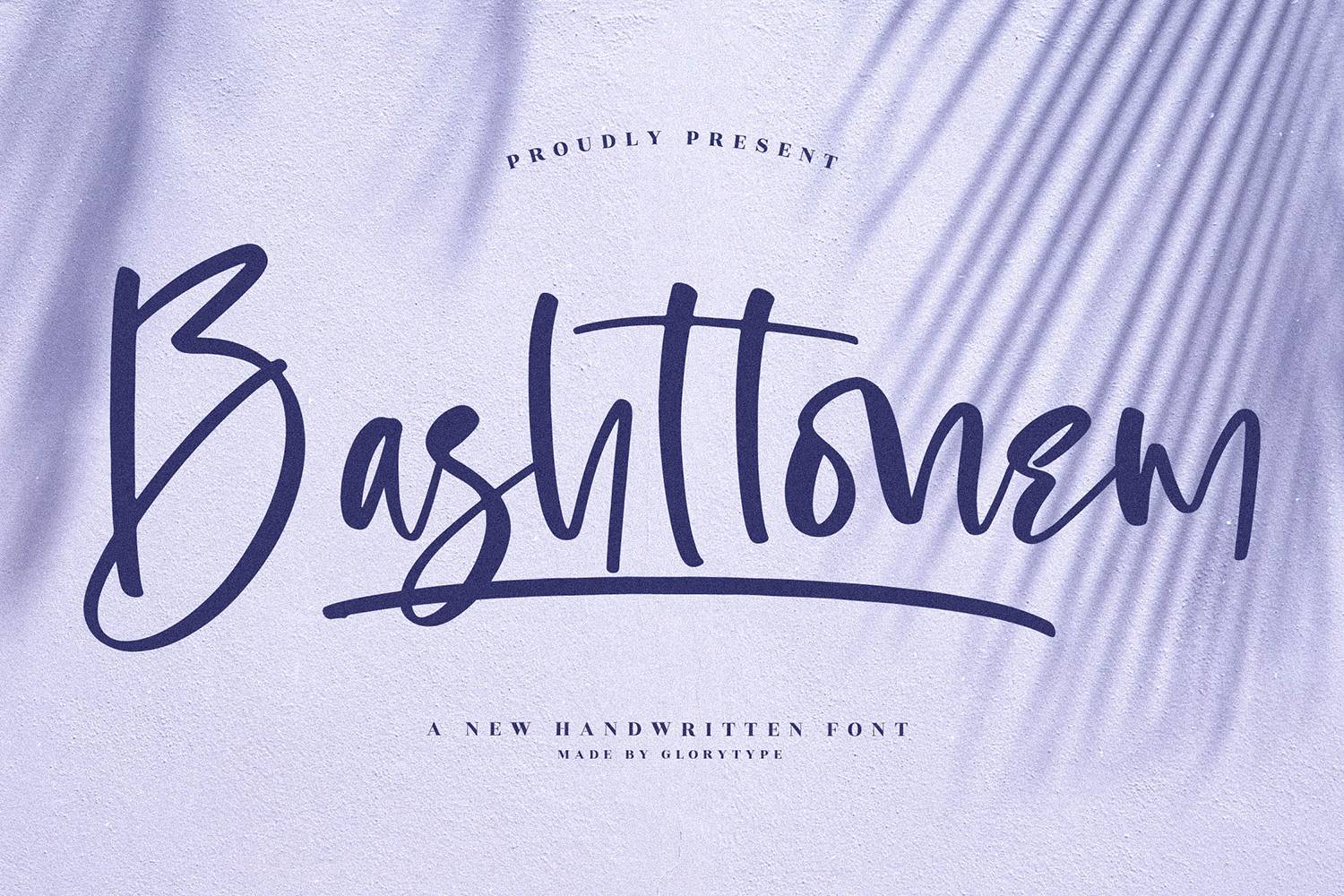 Bashttonem Font sample