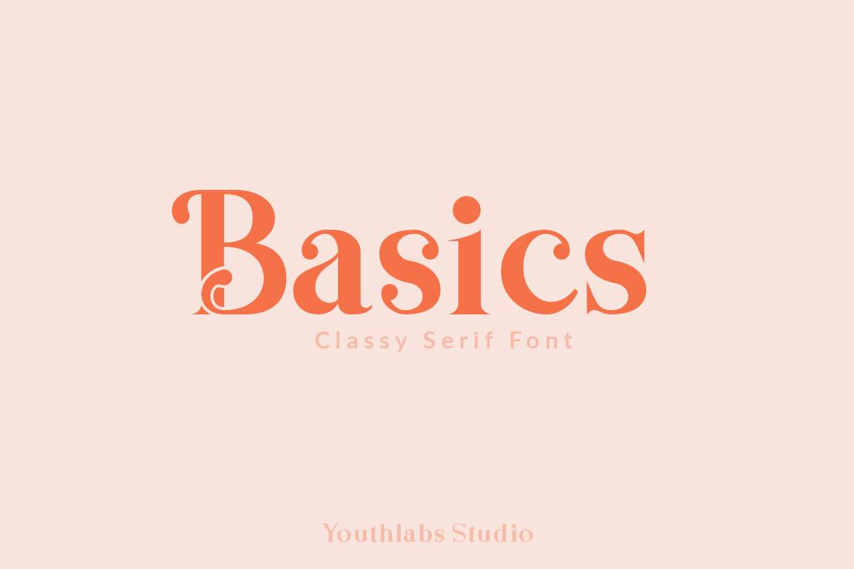 Basics Serif Font sample