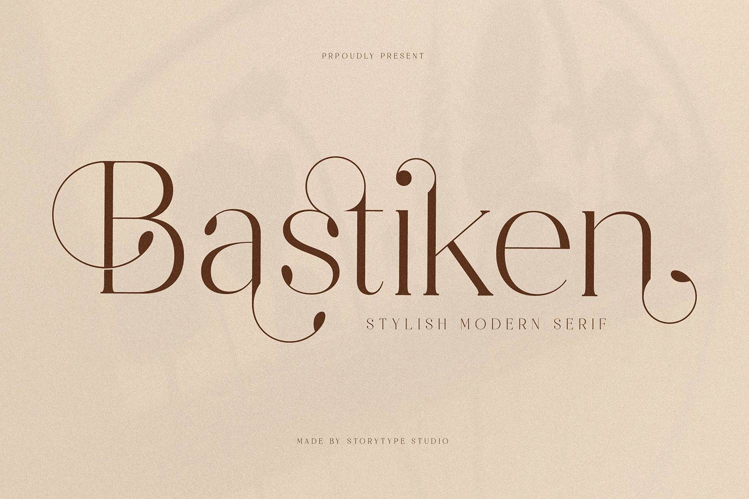Bastiken Font sample