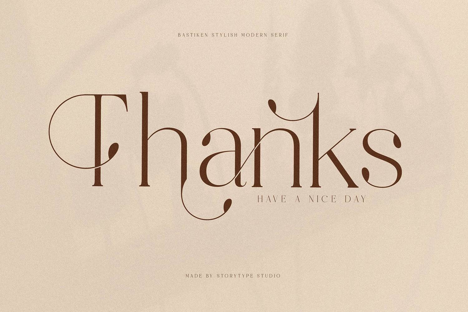 Bastiken Font sample
