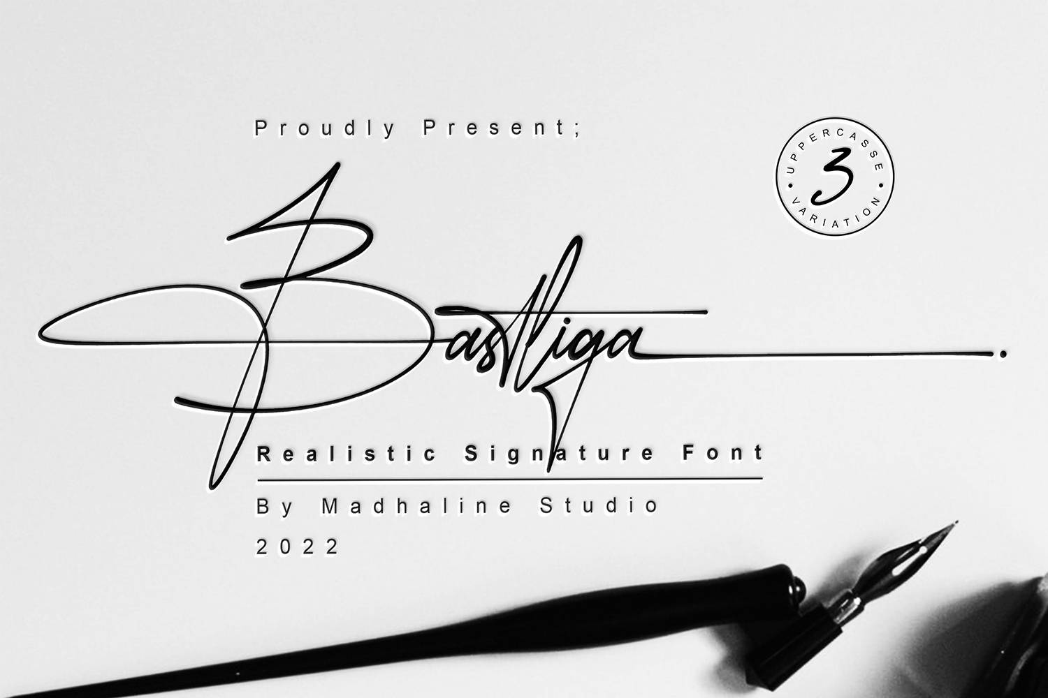 Bastliga Font sample