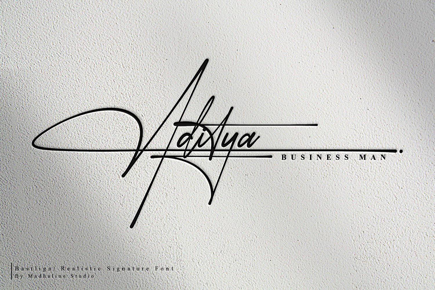 Bastliga Font sample