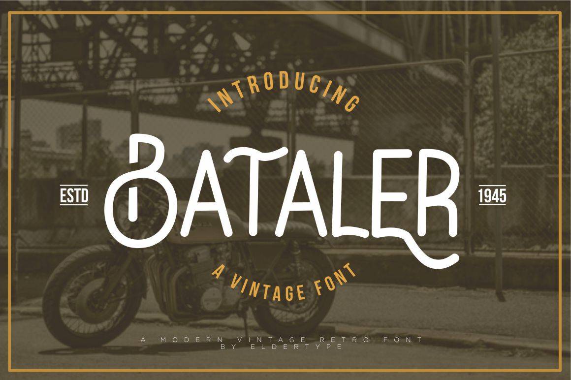 Bataler Font sample