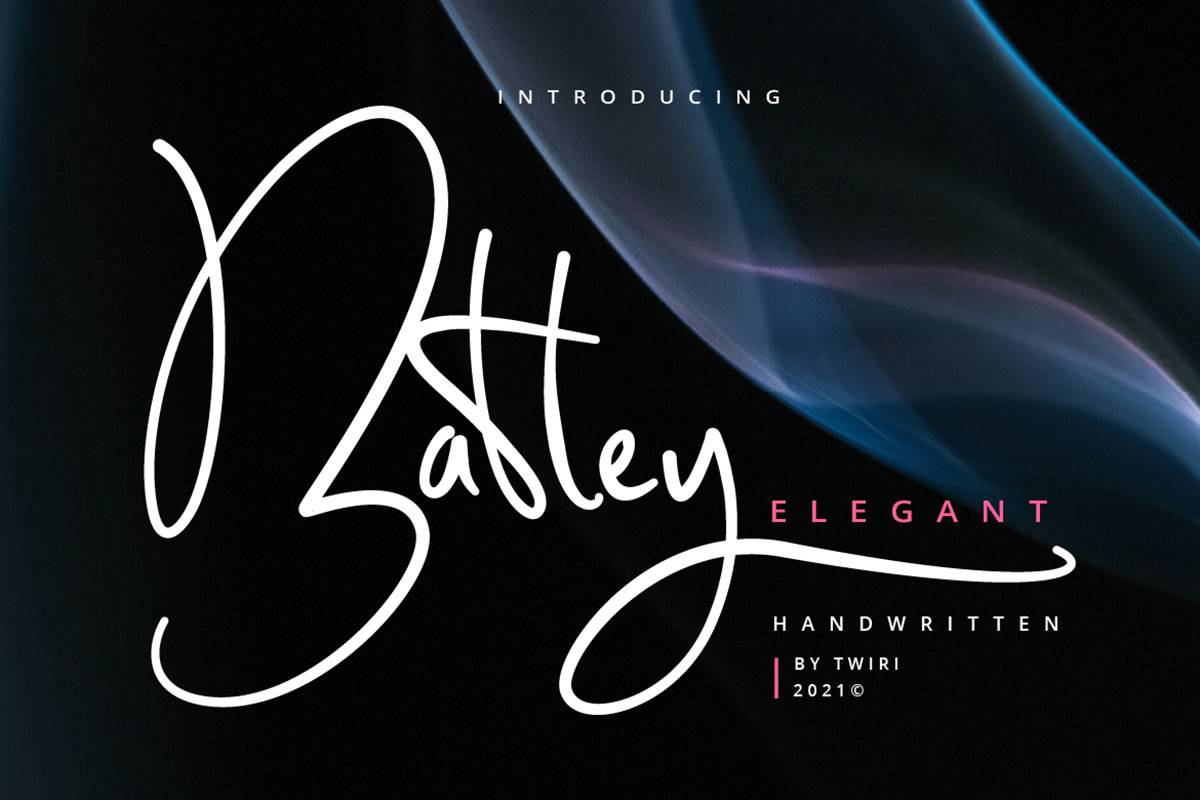 Batley Elegant Font sample