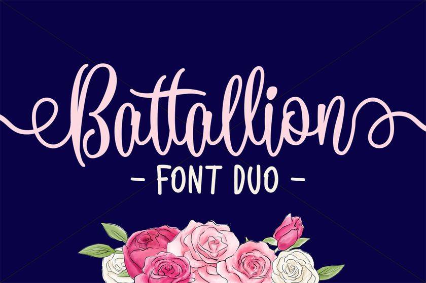 Battallion Font sample