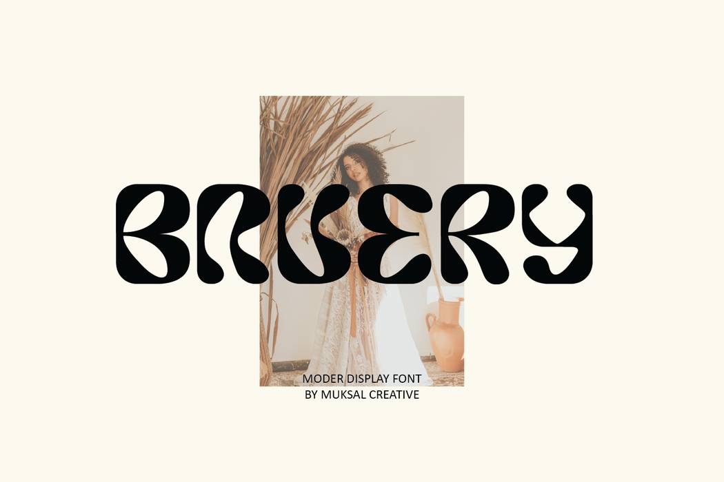 Bavery Font sample