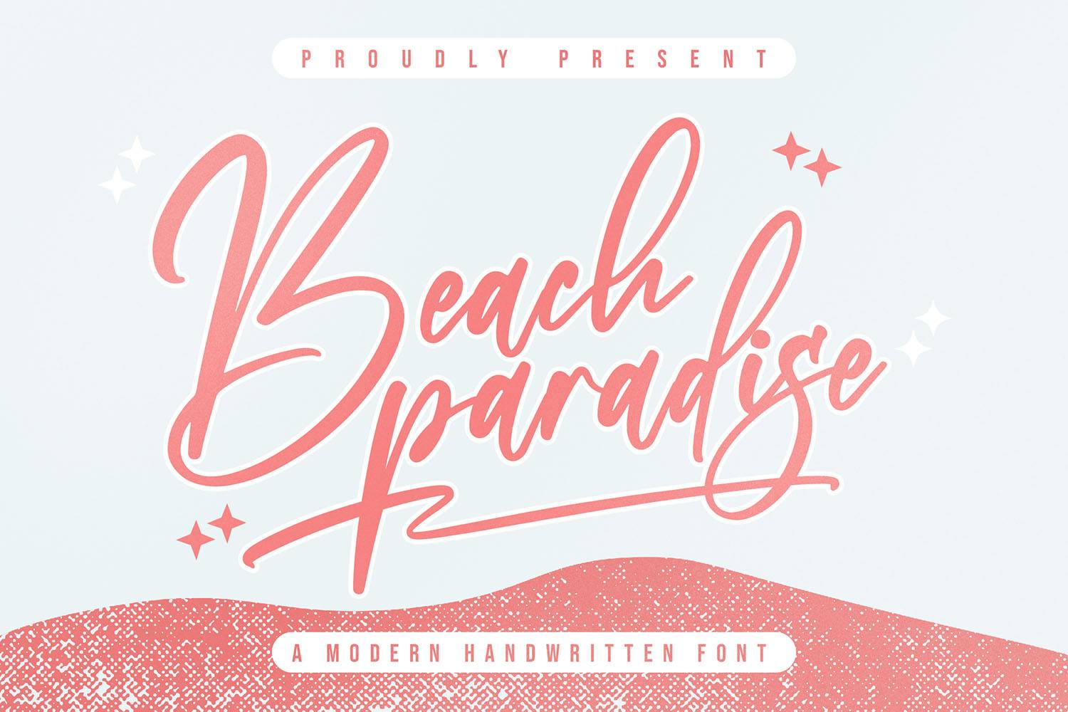 Beach Paradise Font sample