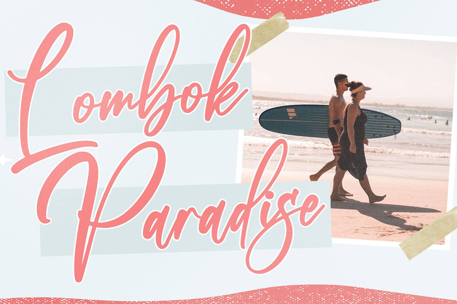Beach Paradise Font sample