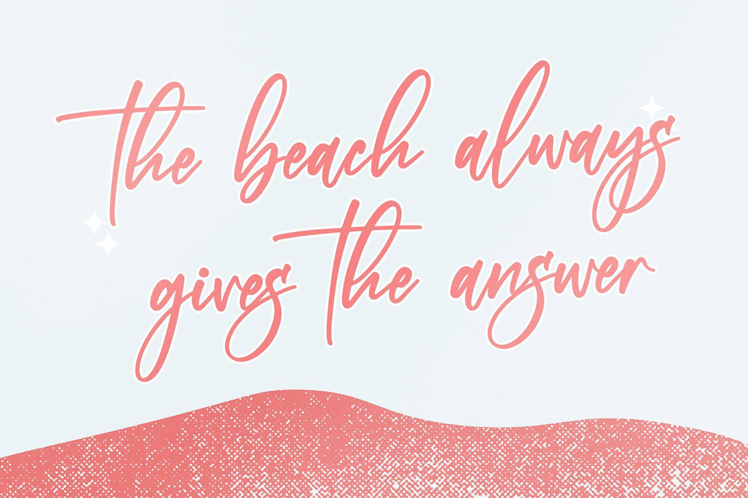 Beach Paradise Font sample