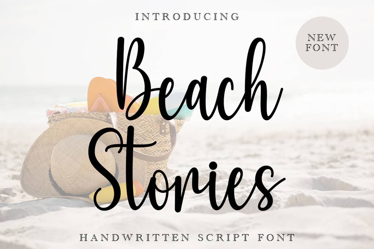 Beach Stories Font sample