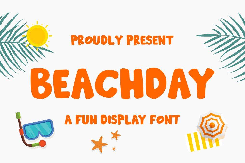Beachday Font sample