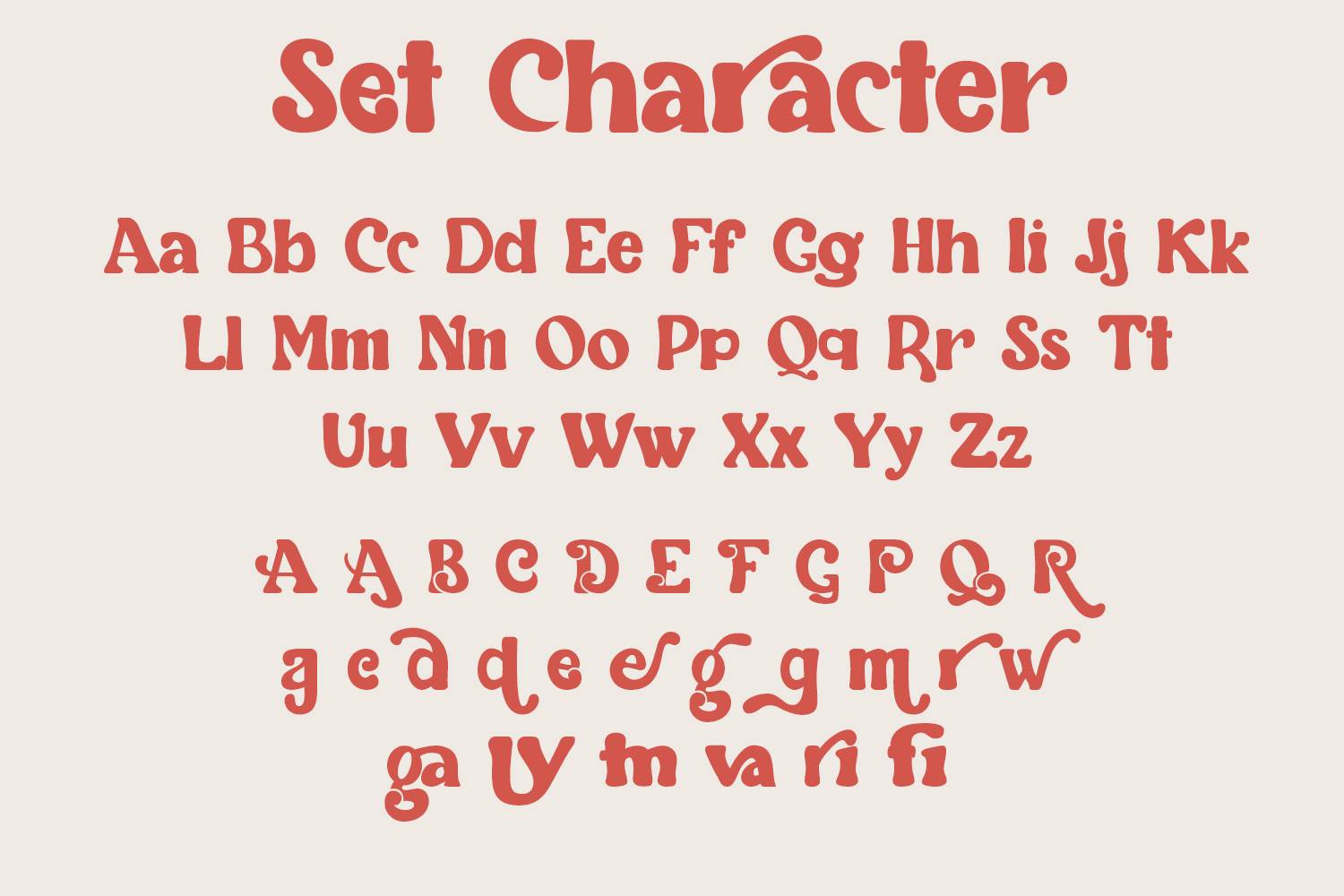 Beagris Font sample