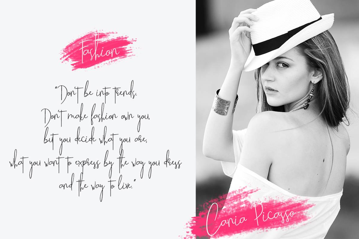 Beatrix Signature Font sample