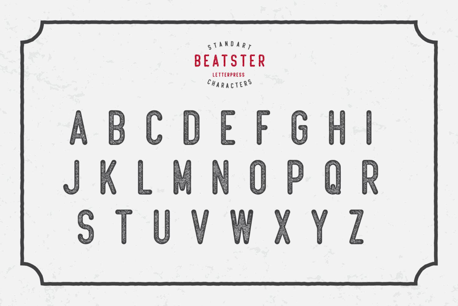 Beatster Font sample