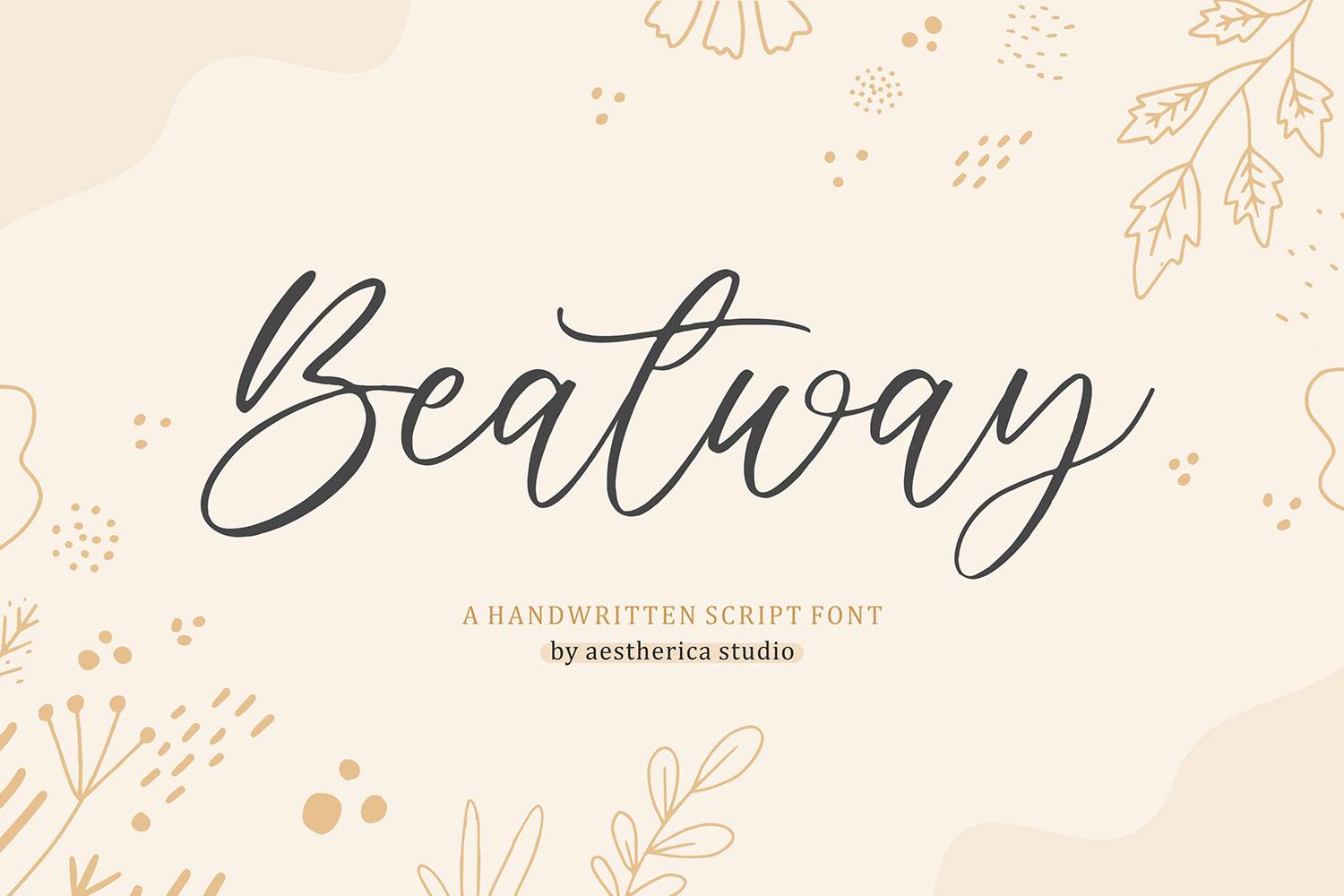 Beatway Font sample