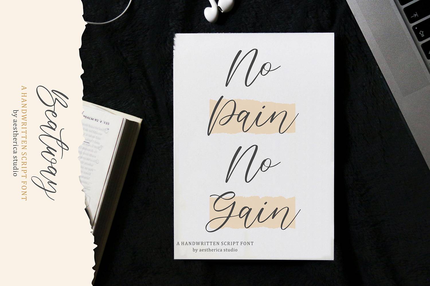 Beatway Font sample