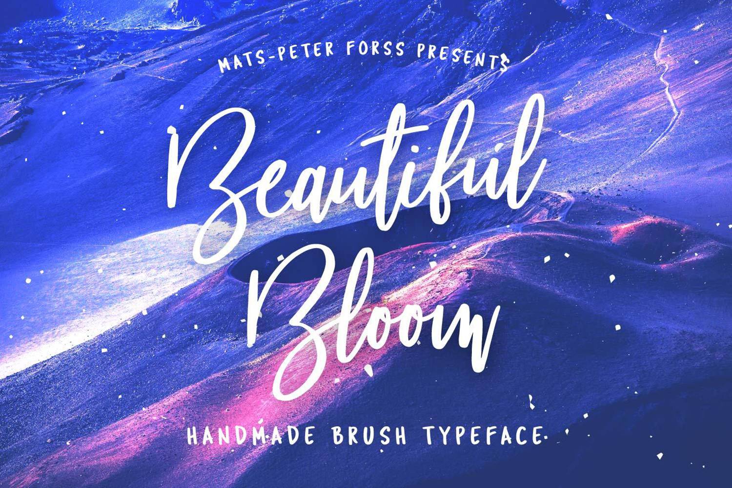 Beautiful Bloom Font sample