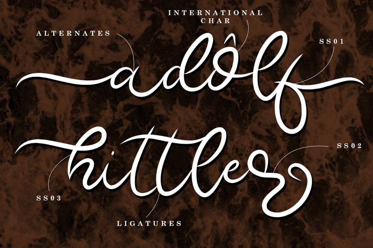 Beautiful Bristish Font sample