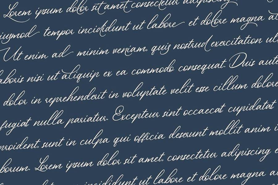 Beautiful Heart Script Font sample