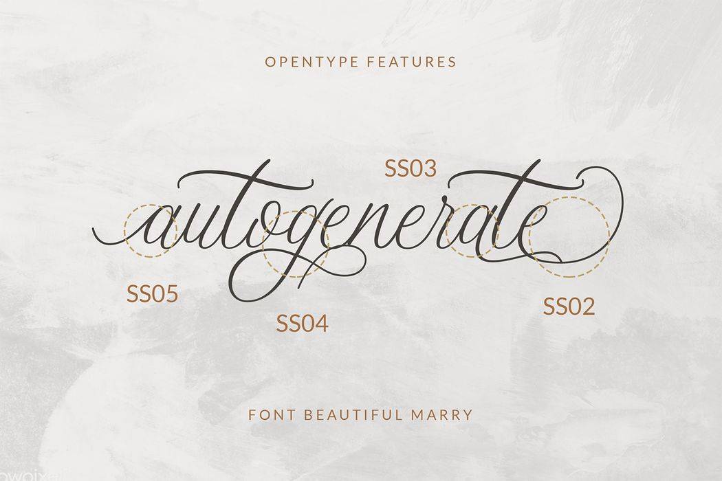 Beautiful Marry Font sample