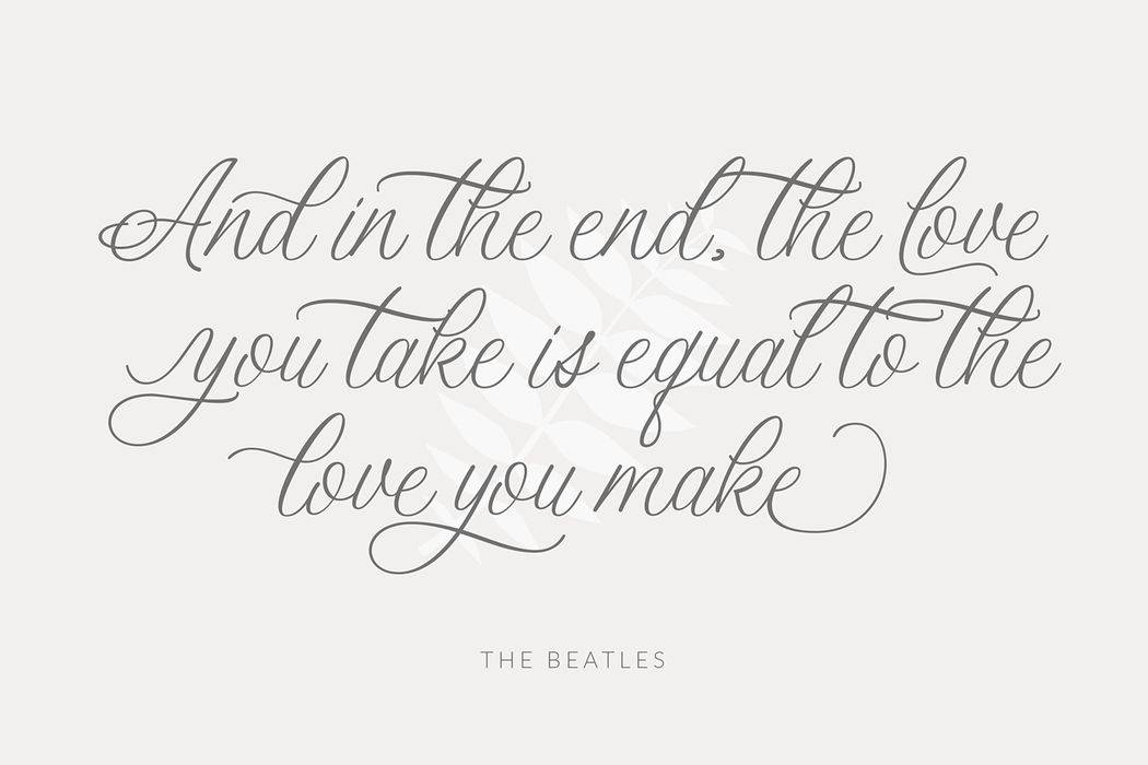 Beautiful Marry Font sample