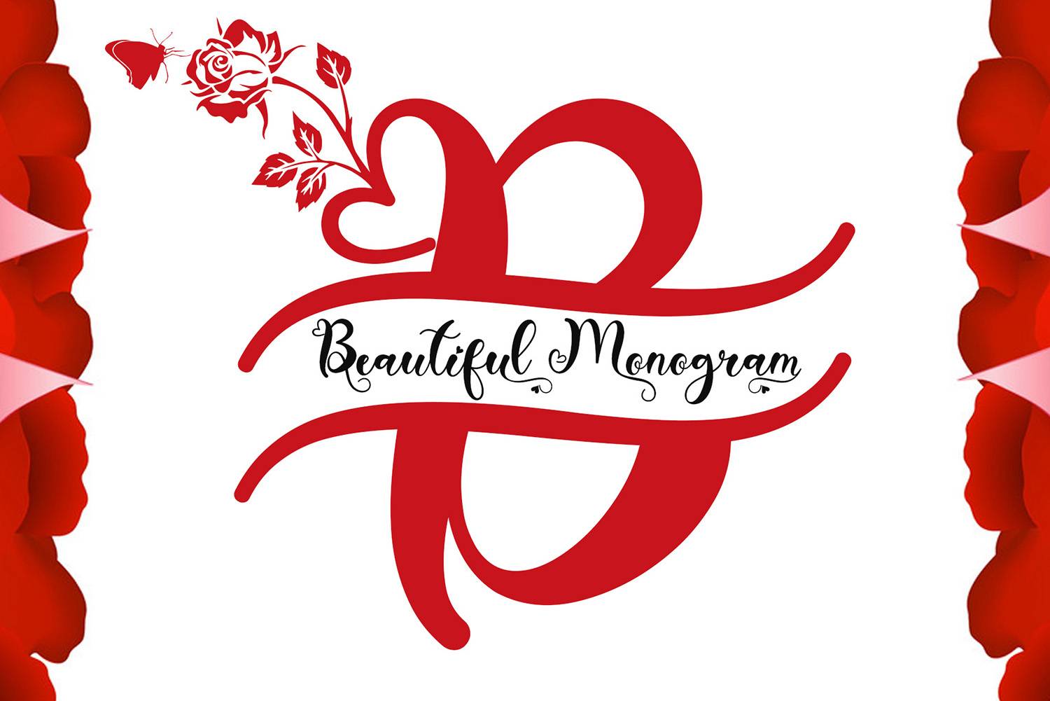 Beautiful Monogram Font sample
