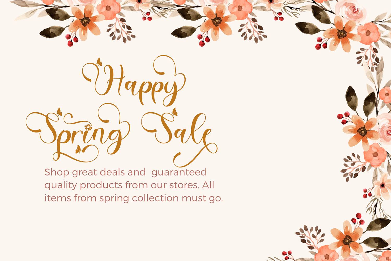 Beautiful Spring Font sample