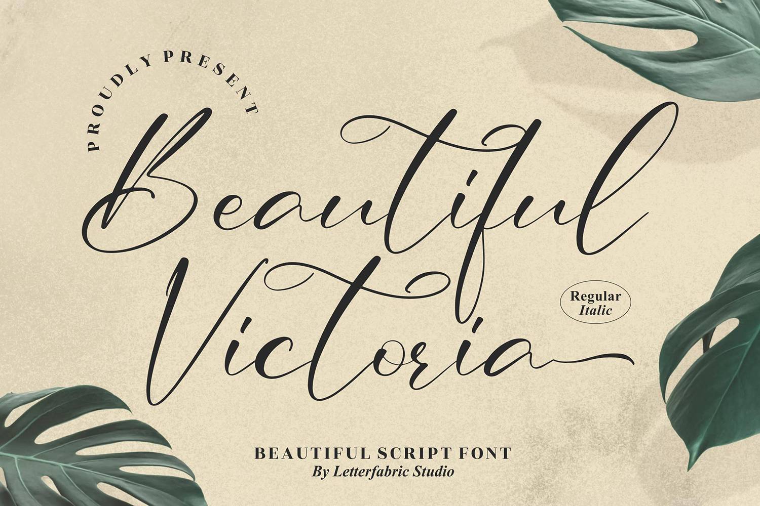Beautiful Victoria Font sample