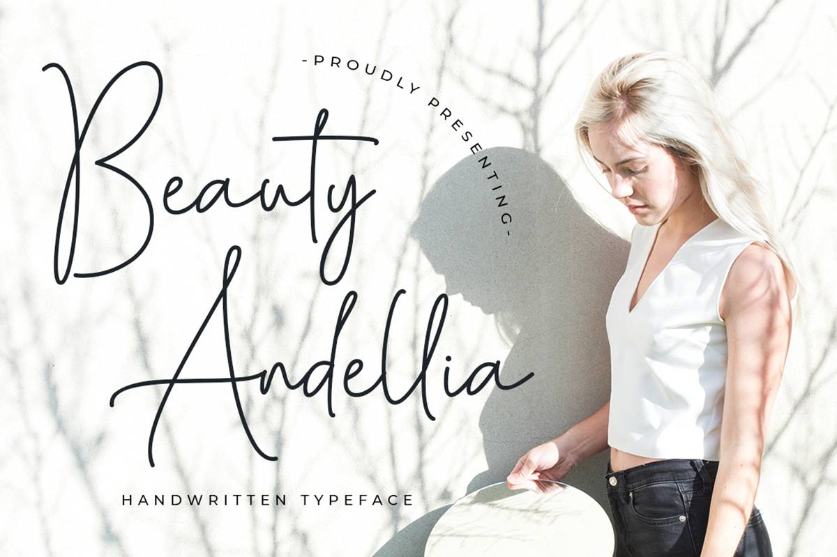 Beauty Andellia Font sample