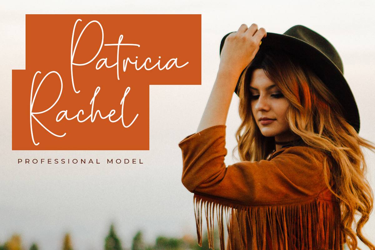 Beauty Andellia Font sample