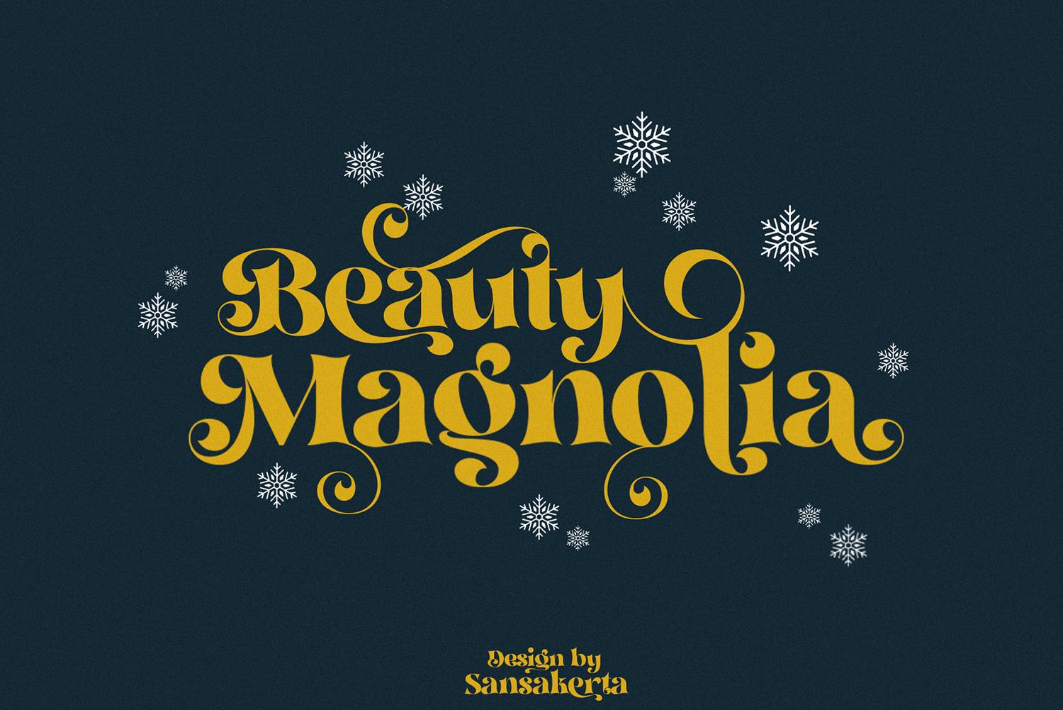 Beauty Magnolia Font sample
