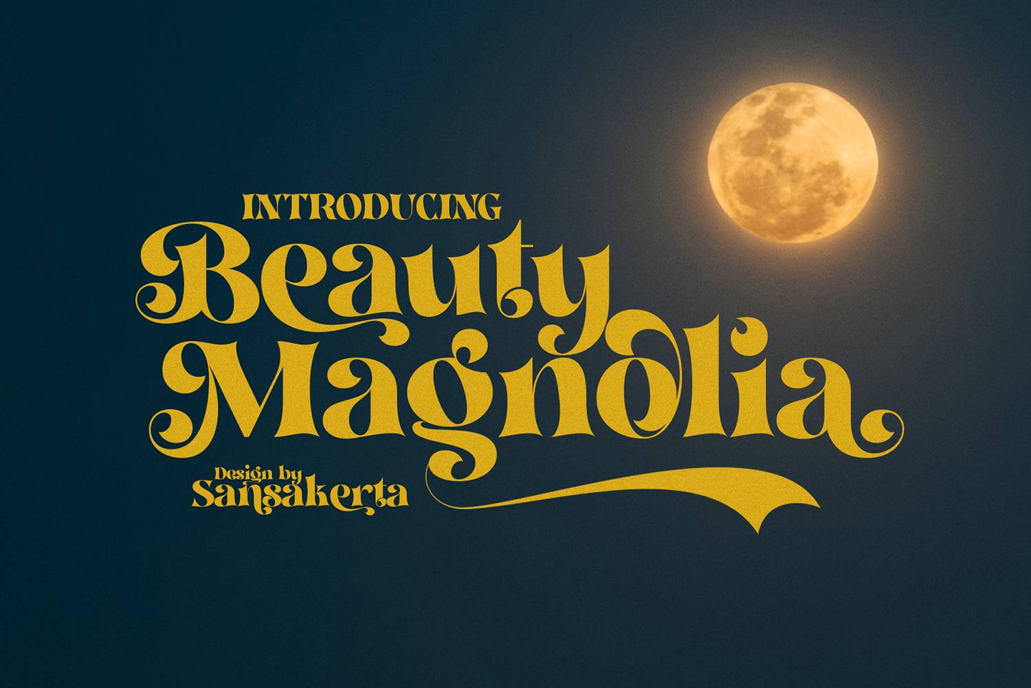 Beauty Magnolia Font sample