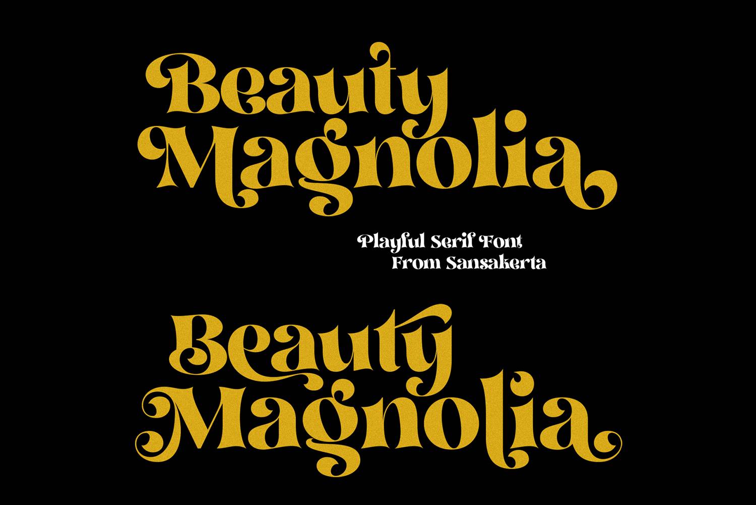 Beauty Magnolia Font sample