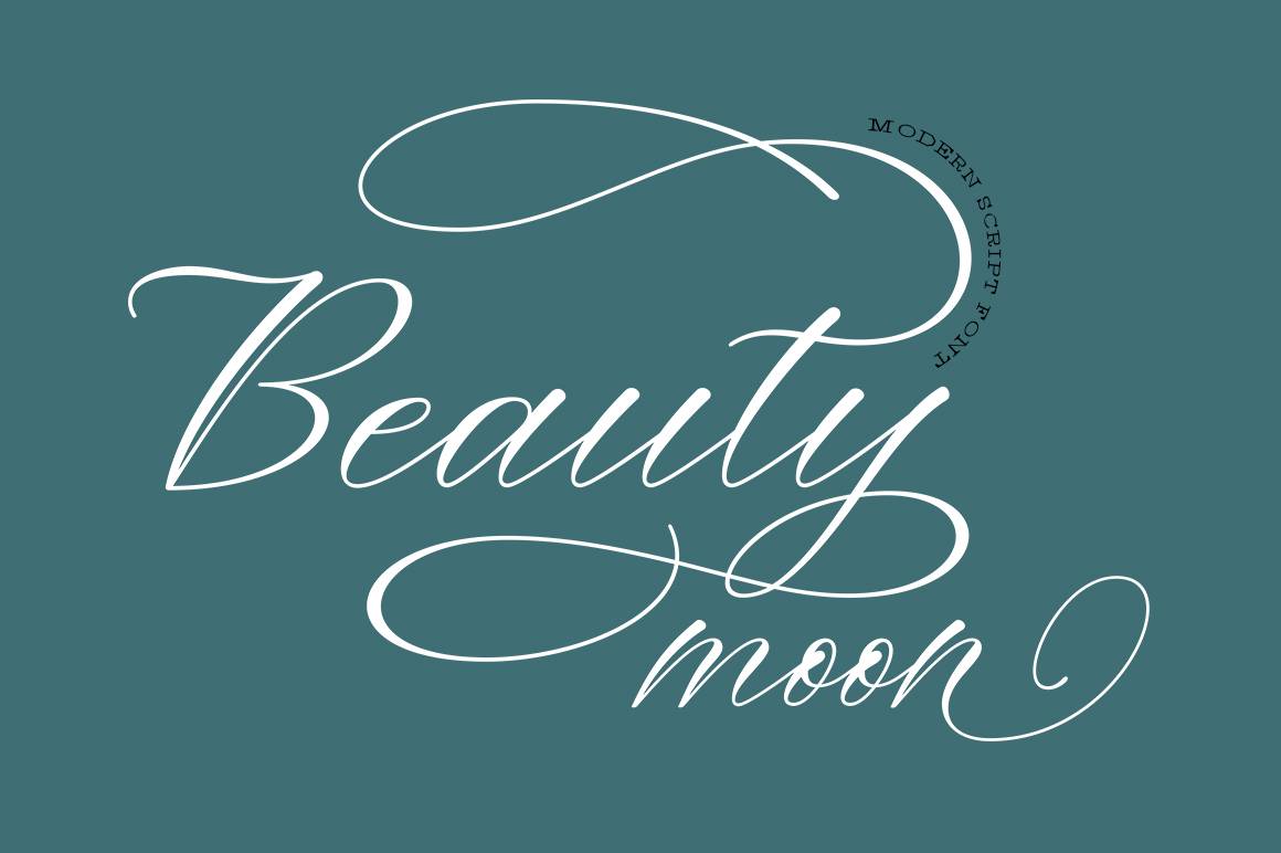 Beauty Moon Script Font sample