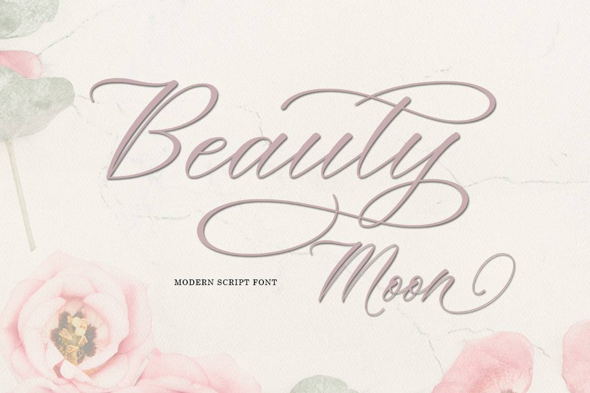 Beauty Moon Script Font sample