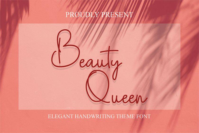 Beauty Queen Font sample